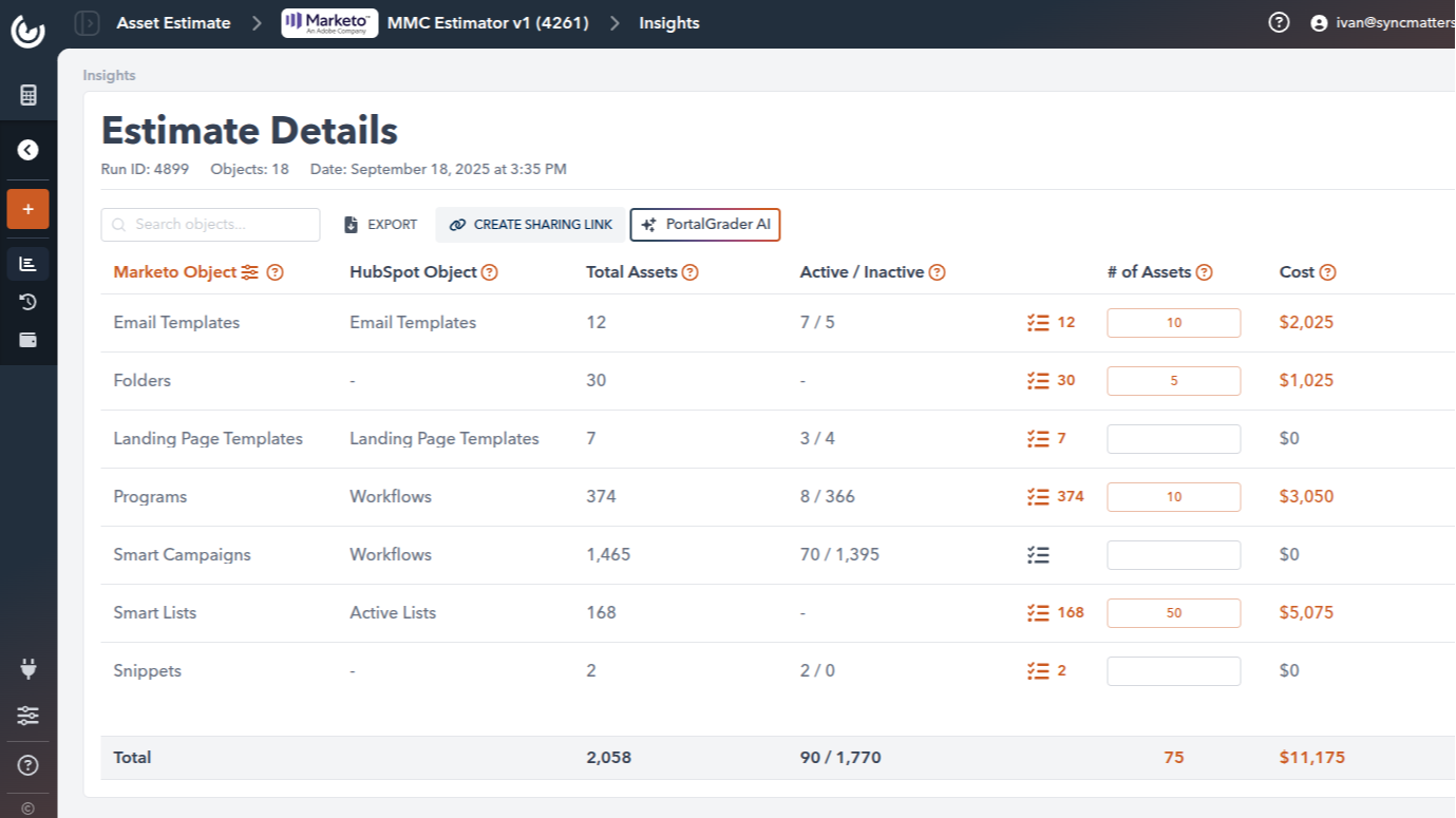 API Powered X-Ray of Your Marketing Portal